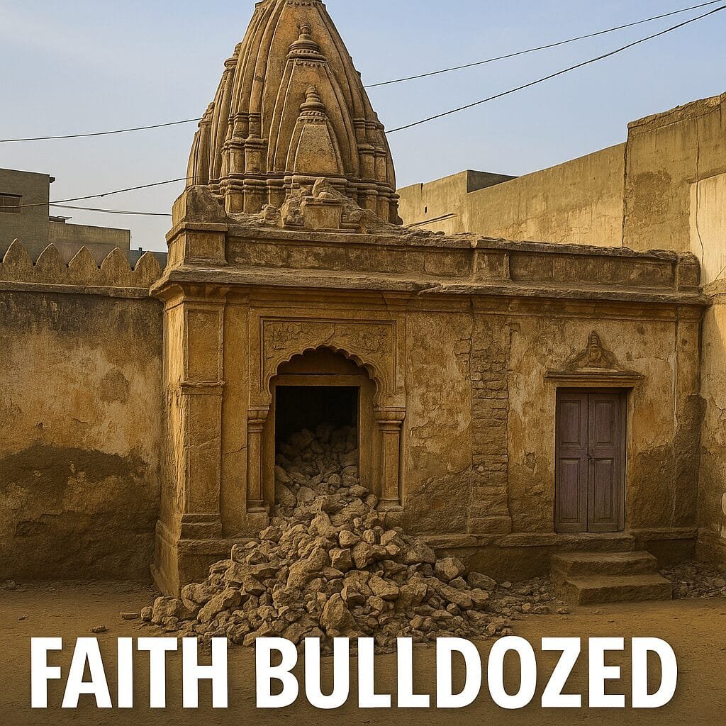 Temple Torn Down| Karachi's 150-Year-Old Shrine Demolished... Faith Bulldozed కరాచీ శివ మందిరం కథ 7 Temple Torn Down| Karachi’s 150-Year-Old Shrine Demolished… Faith Bulldozed కరాచీ శివ మందిరం కథ