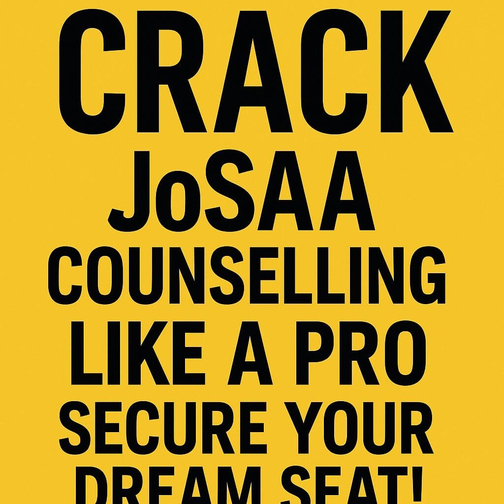 7 Crucial Mistakes to Avoid in JoSAA Counselling – Don’t Risk Your Future...good ! 7 7 Crucial Mistakes to Avoid in JoSAA Counselling – Don’t Risk Your Future…good !