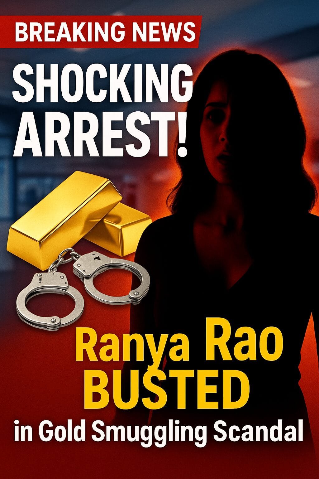 Shocking Twist: Actress Ranya Rao Arrested in High-Profile Gold Smuggling Case..1 1 magzin