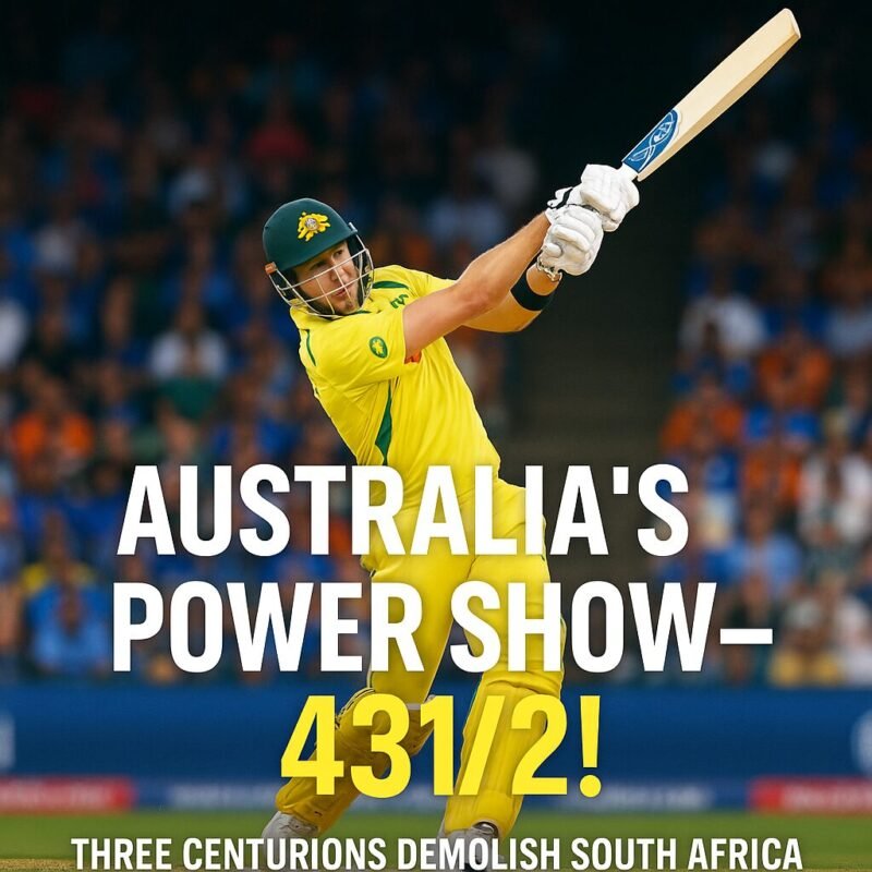Australia Vs South Africa | ఆస్ట్రేలియా శతక వీరుల హవా – దక్షిణాఫ్రికా పై 431 పరుగుల సునామీ... 10 Australia Vs South Africa | ఆస్ట్రేలియా శతక వీరుల హవా – దక్షిణాఫ్రికా పై 431 పరుగుల సునామీ…