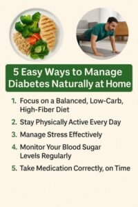 Diabetes ఇంట్లోనే సహజంగా డయాబెటిస్ నియంత్రించుకోవడానికి 5... 7 Diabetes ఇంట్లోనే సహజంగా డయాబెటిస్ నియంత్రించుకోవడానికి 5…