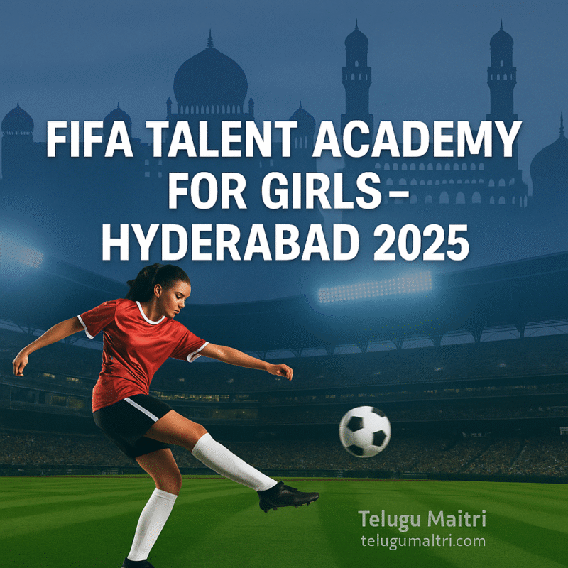 FIFA Talent అకాడమీ ది ఆఫ్ India లో తొలిసారి హైదరాబాదులో — మహిళా ఫుట్బాల్కు కొత్త వేగం! 4 FIFA Talent అకాడమీ ది ఆఫ్ India లో తొలిసారి హైదరాబాదులో — మహిళా ఫుట్బాల్కు కొత్త వేగం!
