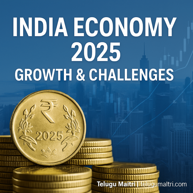 India Economy 2025: వృద్ధి రేటు, సవాళ్లు & అవకాశాలు | భారత ఆర్థిక విశ్లేషణ 4 India Economy 2025: వృద్ధి రేటు, సవాళ్లు & అవకాశాలు | భారత ఆర్థిక విశ్లేషణ
