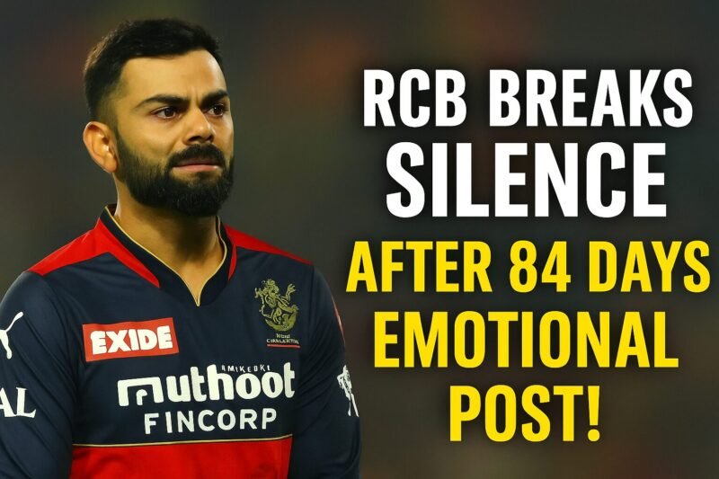 RCB అభిమానుల మరణాలపై 84 రోజుల తర్వాత భావోద్వేగ పోస్ట్... 1 magzin