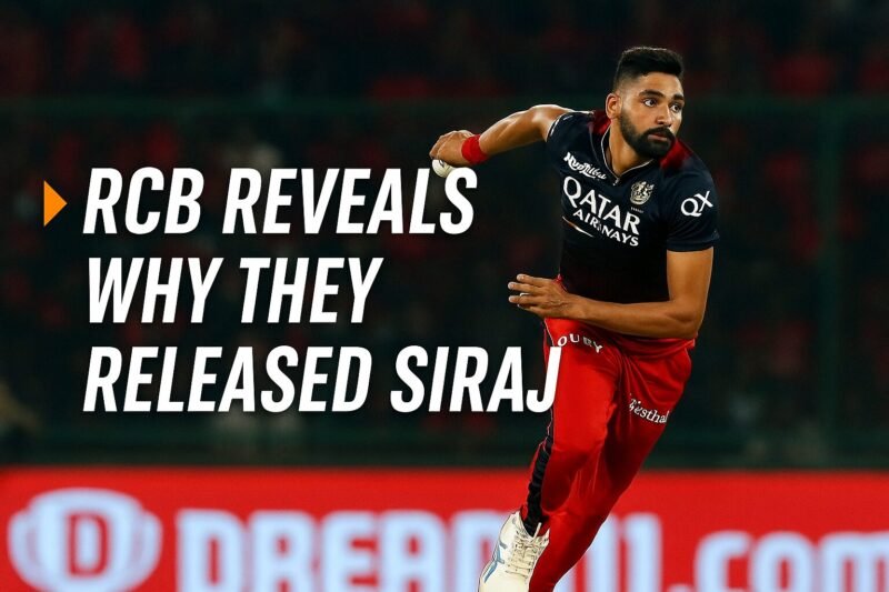 RCB ఎందుకు మొహమ్మద్ సిరాజ్ను IPL 2025 మెగా వేలంలో 4 RCB ఎందుకు మొహమ్మద్ సిరాజ్ను IPL 2025 మెగా వేలంలో