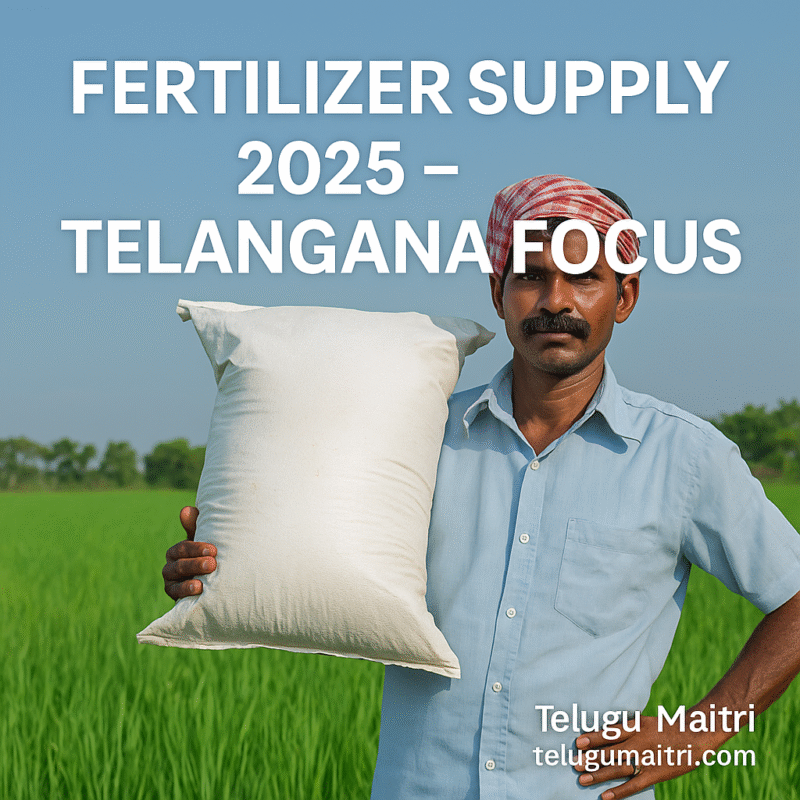 Telangana Farmers Get Urea Relief: Small & Marginal First + Alternatives Encouraged 8 Telangana Farmers Get Urea Relief: Small & Marginal First + Alternatives Encouraged