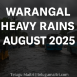 Warangal Heavy Rains Update 2025: రోడ్లు నీట మునిగాయి, పంటలు దెబ్బతిన్నాయి, అధికారులు అలర్ట్ | వరంగల్ తాజా పరిస్థితి 3 Warangal Heavy Rains