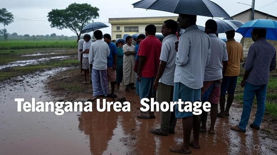 Telangana Urea Shortage |తెలంగాణలో యూరియా కొరత: రైతులు వర్షంలోనూ క్యూలు కడుతున్నారు 3 Telangana Urea Shortage 2