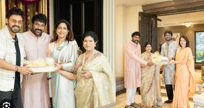 Chiranjeevi Diwali Celebrations నాగార్జున్, వెంకటేష్, నయనతార్తో వైరల్ ఫోటోలు... 3 Chiranjeevi Diwali Celebrations