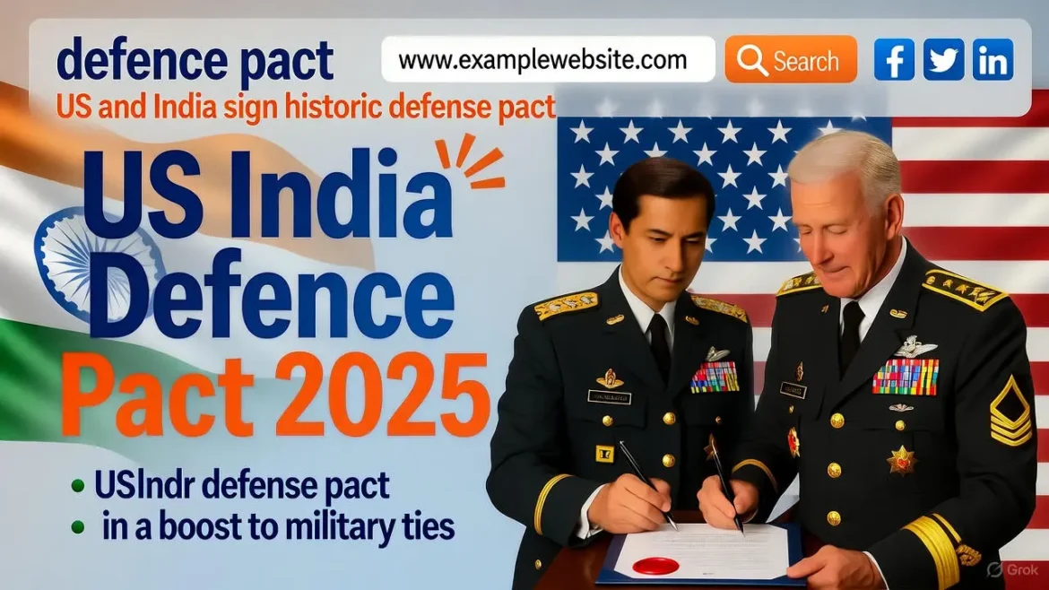 US India Defence Pact 2025