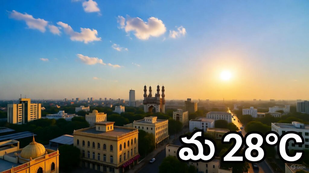 Today Weather Report Telangana | తెలంగాణలోని నేటి వాతావరణం: హైదరాబాద్లో 28° ఎండ, మెరుగైన రోజు! 3 bc2ec9f7 b3c0 47ed 8c1a 6b03ebb01e18