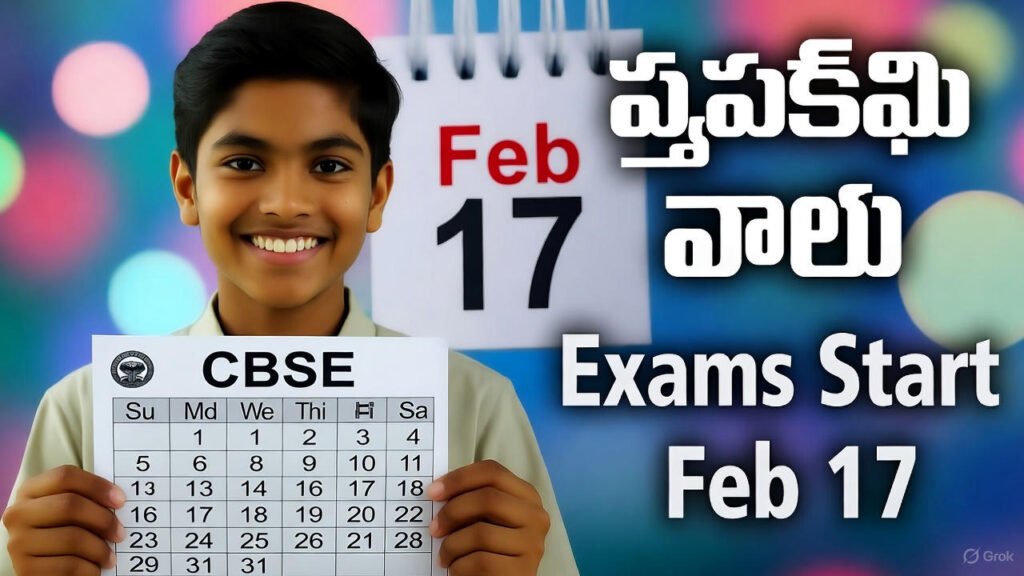 CBSE 2026 Board Exams Date Sheet Released: సీబీఎస్ఈ 2026 బోర్డ్ పరీక్షల ఫైనల్ డేట్ షీట్ విడుదల – ఫిబ్రవరి 17 నుంచి స్టార్ట్! 3 fe3feccb 9a98 4c76 831c 569c6d580587