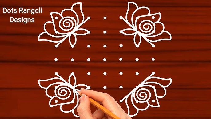 Easy Sankranti rangoli | Pongal kolam 2025 newyear | 7*7 dots Beautiful sankranti chukkala muggulu