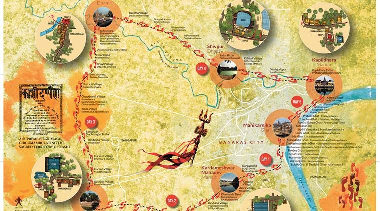 Kashi Vishwanath | కాశీ విశ్వనాథ ఆలయ చరిత్ర - ఒక ఆధ్యాత్మిక యాత్ర.... 173 A set of maps on Varanasi routes heritage through its temples ...
